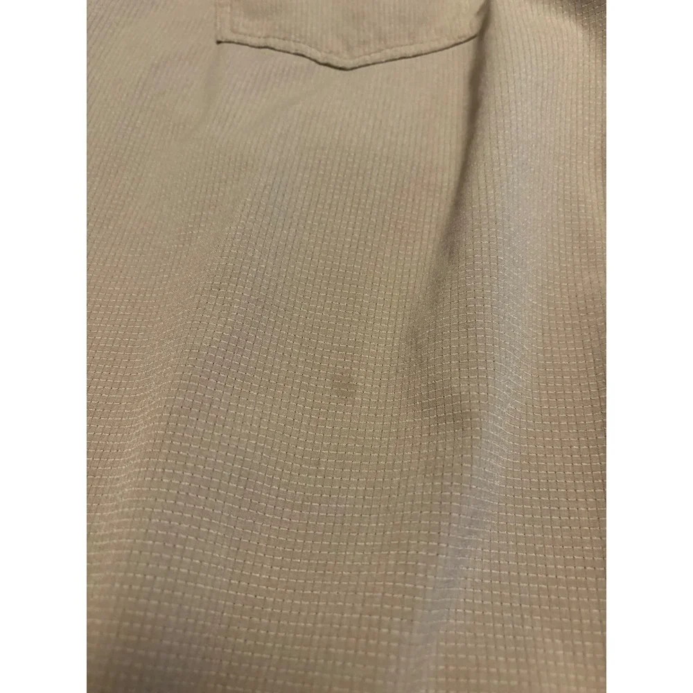 Tommy Bahama Boracay Pant Men 35x30 Khaki Textured Stretch Straight Leg 5-Pocket